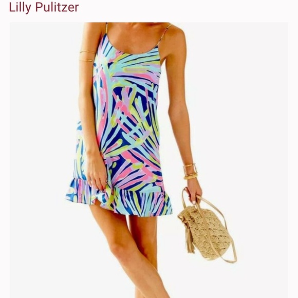 Lilly Pulitzer Zanna Silk dress. XXS NWT - Picture 2 of 5